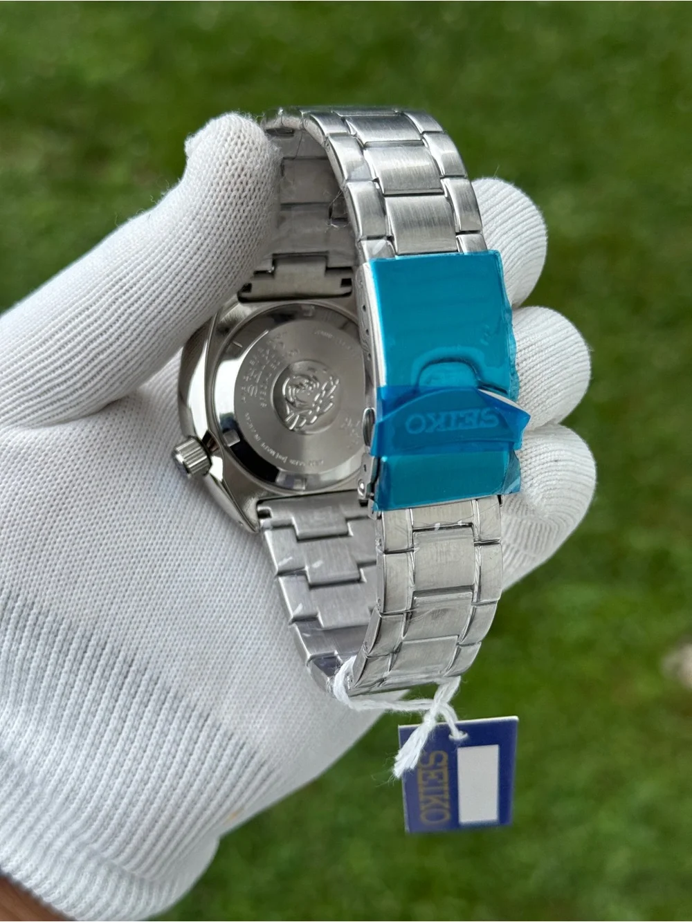 Seiko Men's Blue Dial Automatic Diver Watch - Stainless Steel